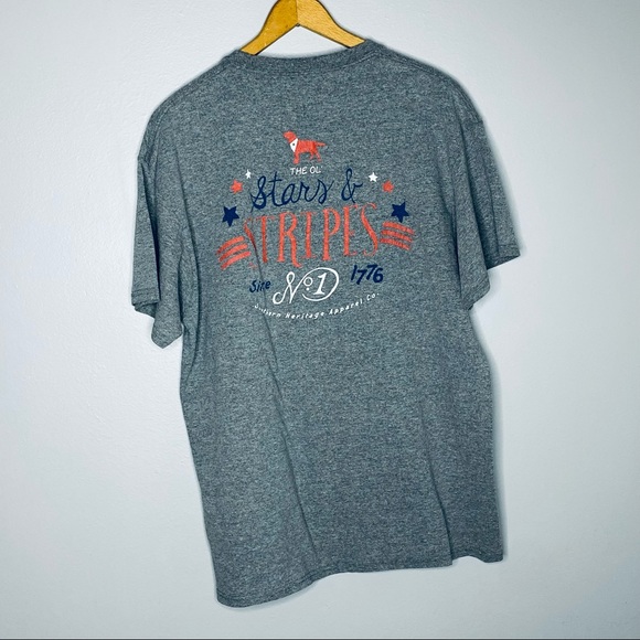Southern Heritage Independence Day Theme Gray Tee - Picture 4 of 5